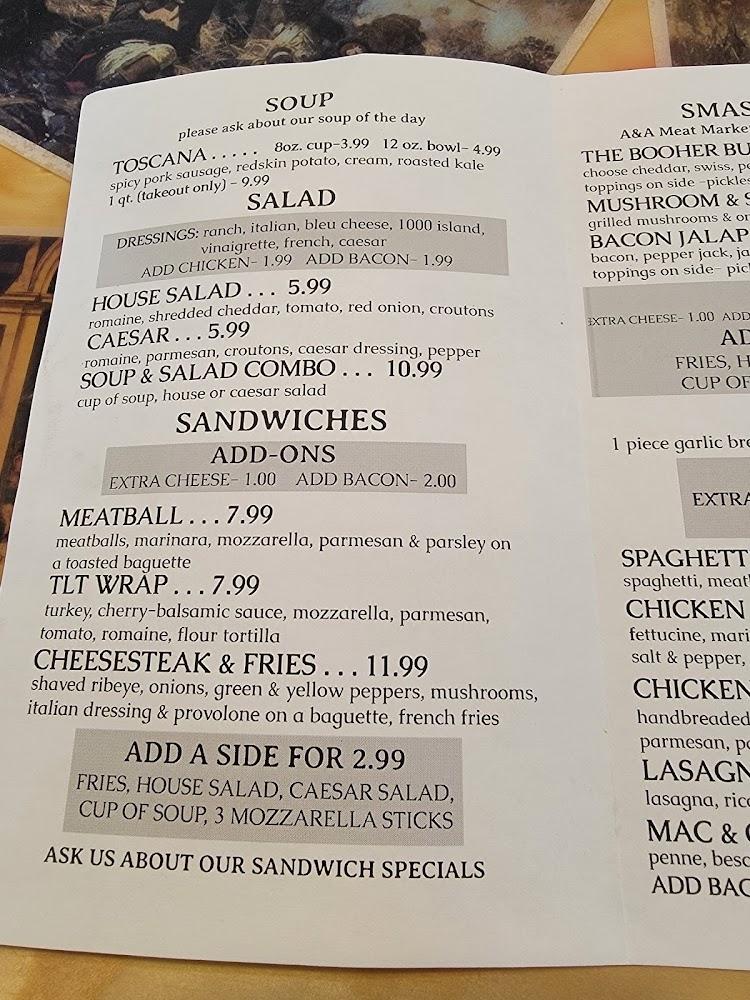 Booher's Fresh Market & Diner Menu image 4
